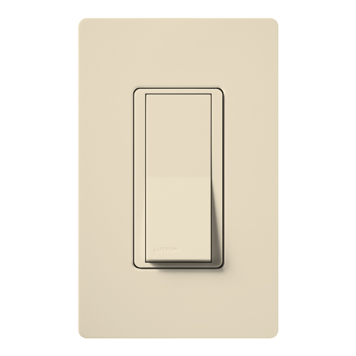 Product image for Lutron Electronics SC-1PS-ES 120/277 VAC 15 Amp 1-Pole Eggshell Standard Rocker General Purpose Switch