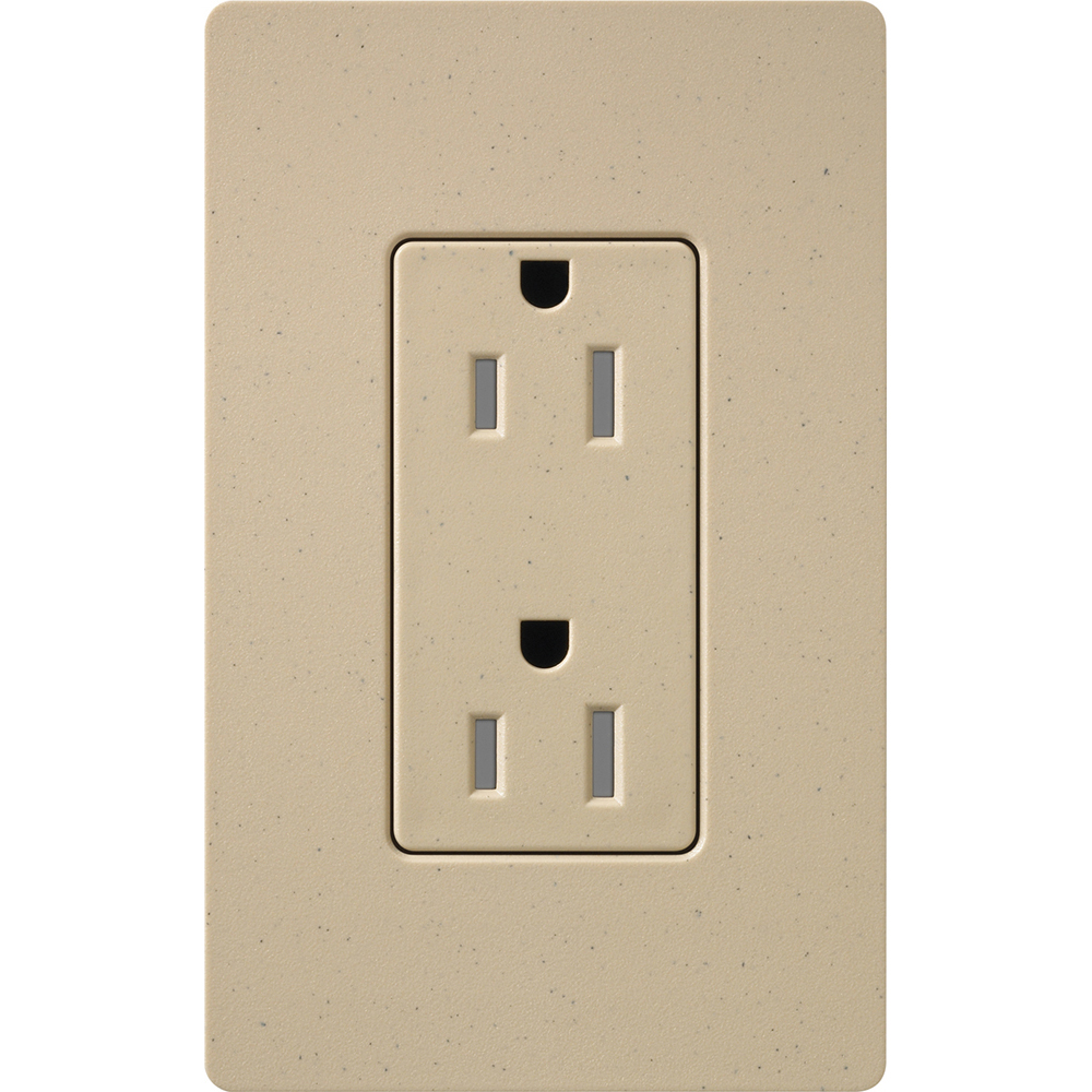 Product image for Lutron Electronics SCRS-15-TR-DS Satin Colors 15 Amp Desert Stone Tamper Resistant Receptacle