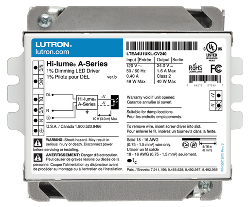 Product image for Lutron LTEA4U1UKL-AV120