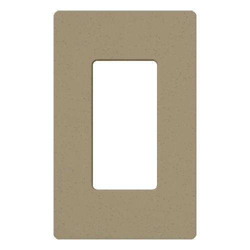 Product image for Lutron Electronics SC-1-MS 1-Gang MochaStone Polycarbonate Designer Wallplate