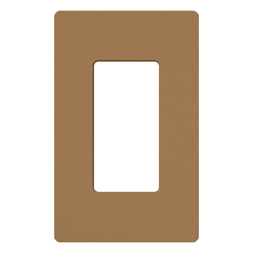 Product image for Lutron Electronics SC-1-TC 1-Gang Terracotta Polycarbonate Standard Designer Wallplate