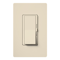 Product image for Lutron DV-603P-LA DIVA 3-Way 600W Incandescent Paddle Switch/Slide Dimmer - Light Almond