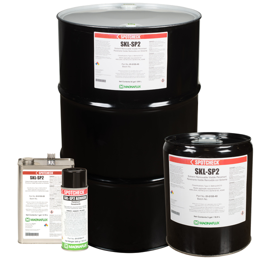 Solvent Removable Visible Dye Penetrant, Aerosol can (case of 12)