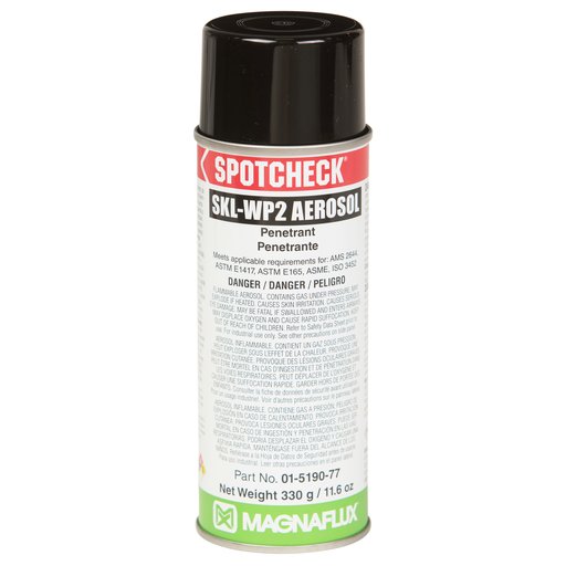 Water Washable Visible Dye Penetrant, Aerosol can (case of 12)