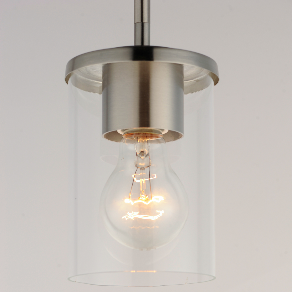 Corona 1-Light Mini Pendant, Satin Nickel