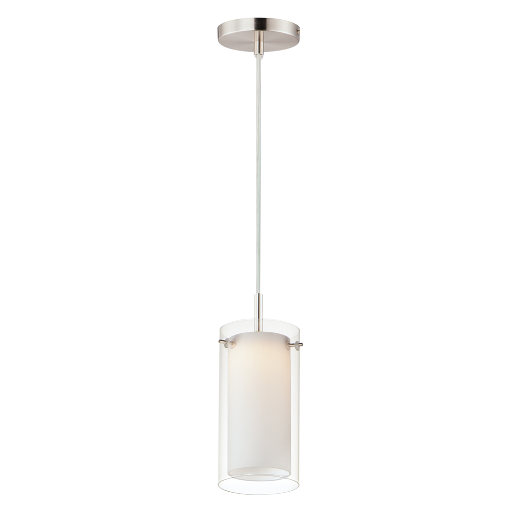 Product image for Duo 4" LED Mini Pendant - Satin Nickel