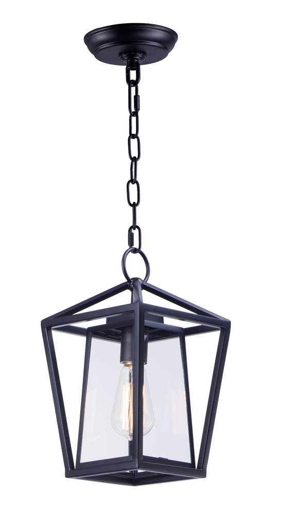 Product image for Artisan 1 Light Medium Hanging Lantern - Black