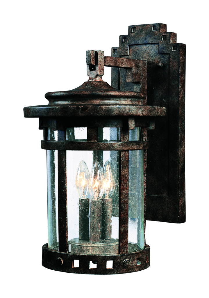 Product image for Santa Barbara VX 3 Light Extra Large Wall Lantern - Sienna
