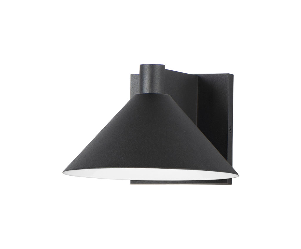 Product image for Conoid 8" LED Outdoor Sconce - Black