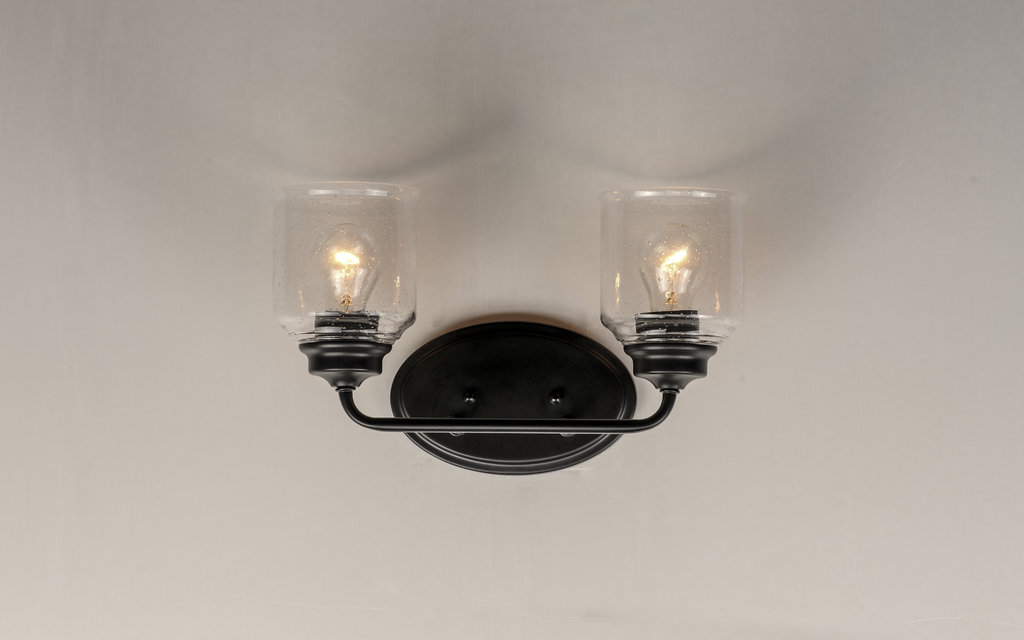 Acadia 2-Light Bath Vanity, Black