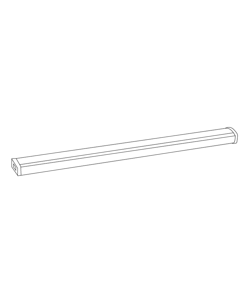 LED Wrap 4"x48" Flush Mount 4000K, White