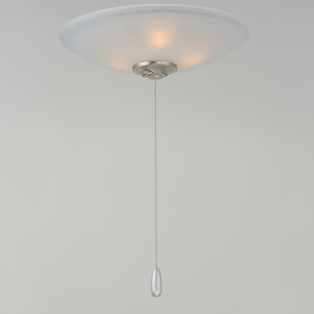 Basic-Max 3-Light Fan Kit, Satin Nickel