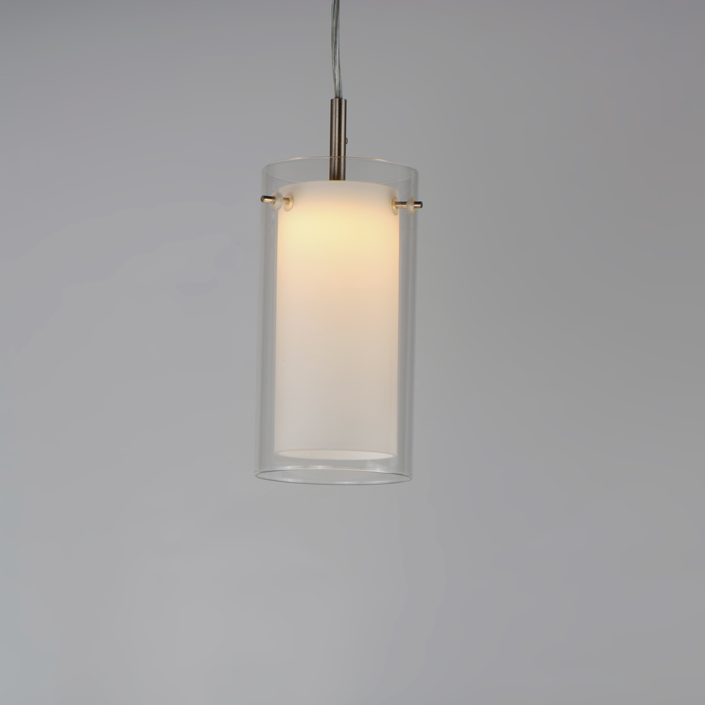 Duo 1-Light Mini Pendant, Satin Nickel