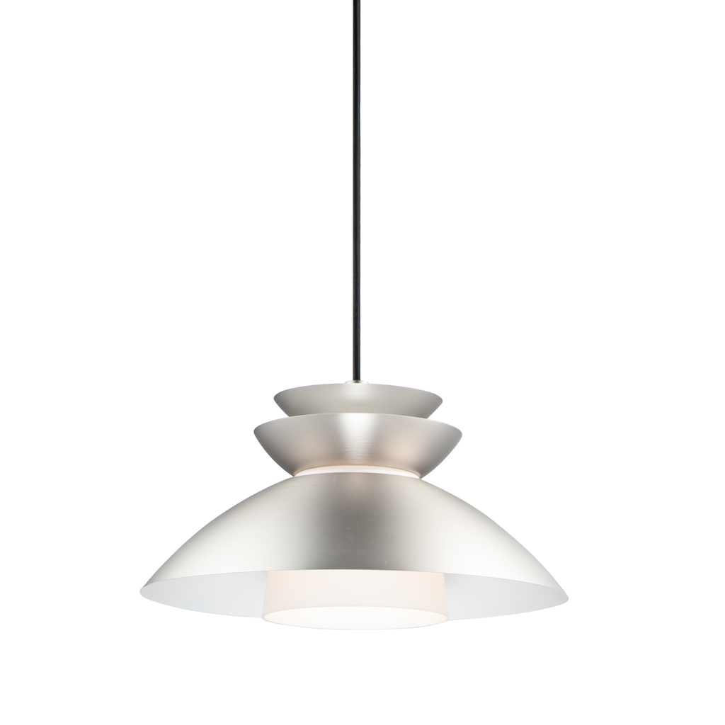 Product image for Nordic 1 Light Pendant - Brushed Platinum