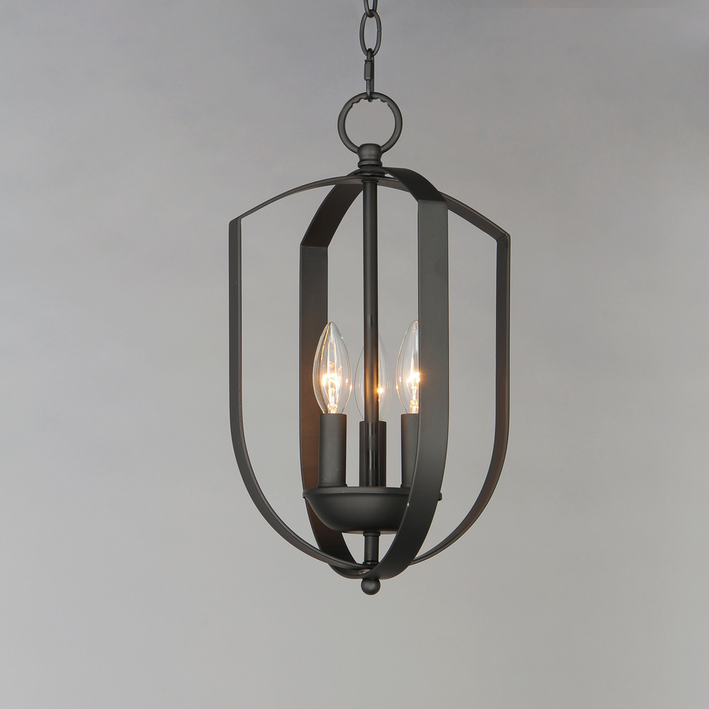 Provident 3-Light Chandelier, Black