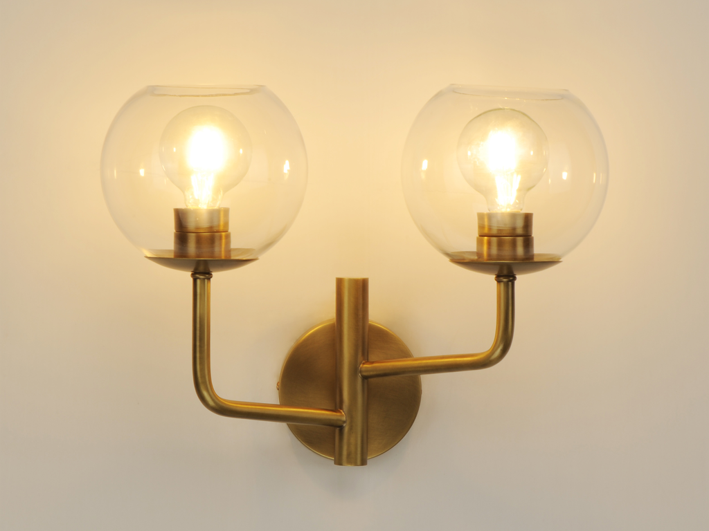 Branch 2-Light Wall Sconce, Natural Aged Brass