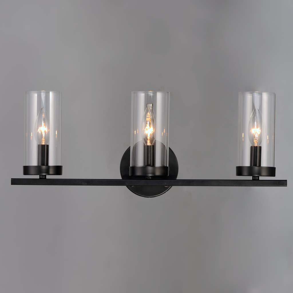 Sentinel 3-Light Bath Vanity, Black