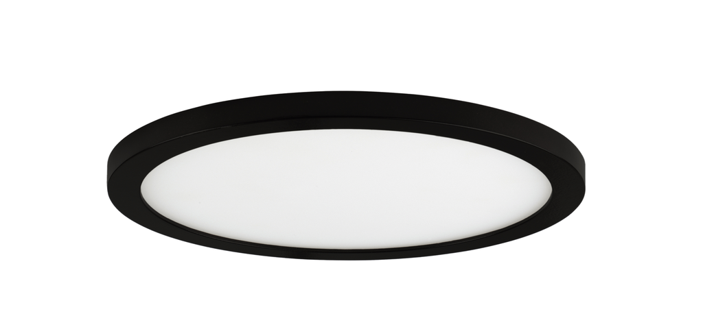 Product image for Wafer 9" LED Round Flush Mount - Black