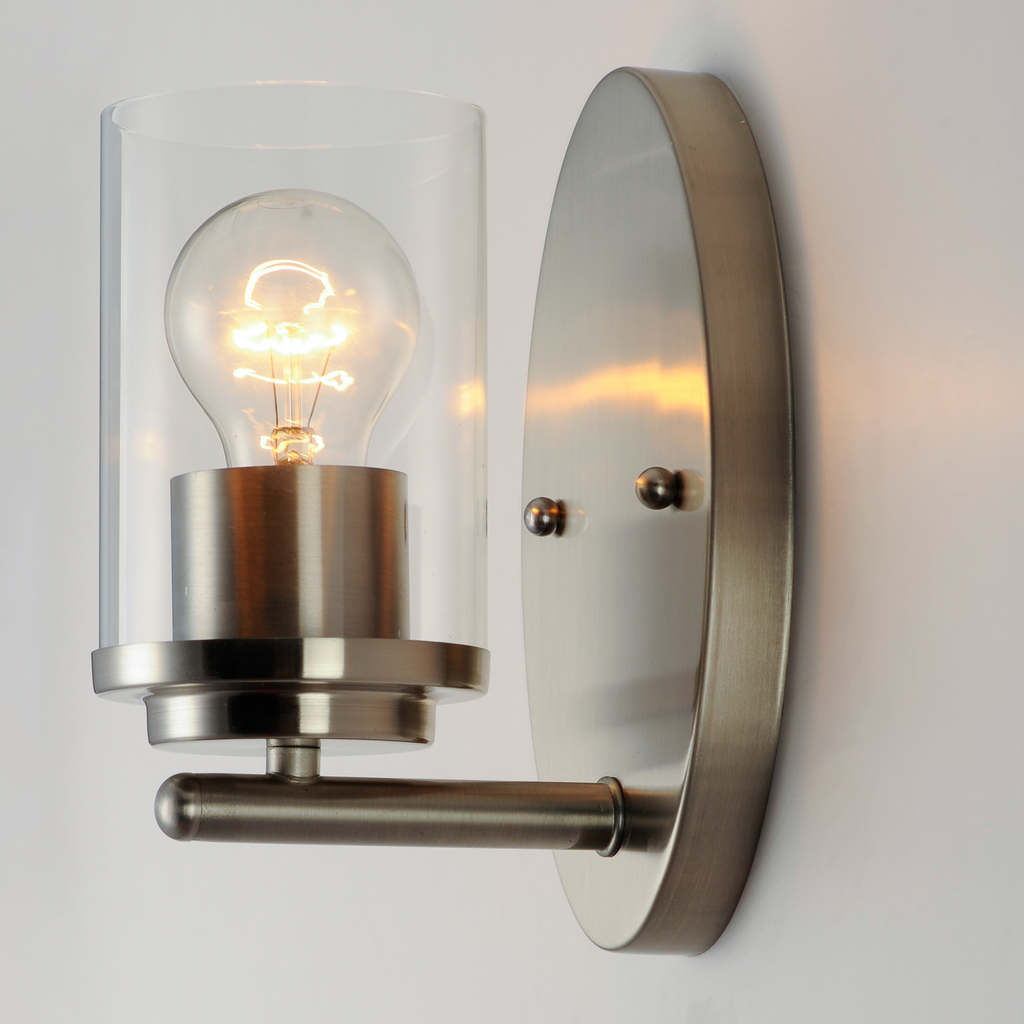 Corona 1-Light Wall Sconce, Satin Nickel