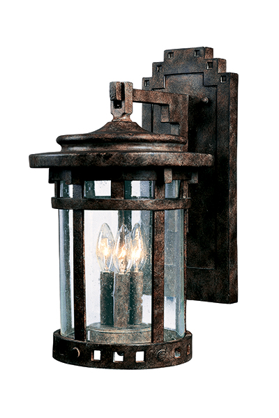 Product image for Santa Barbara VX 3 Light Large Wall Lantern - Sienna