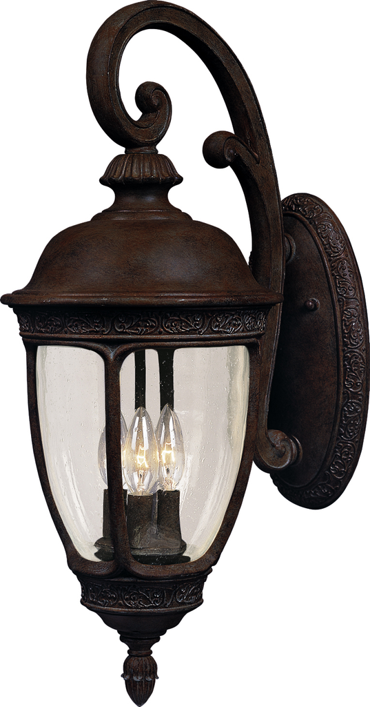 Product image for Knob Hill 3 Light Medium Wall Lantern - Sienna