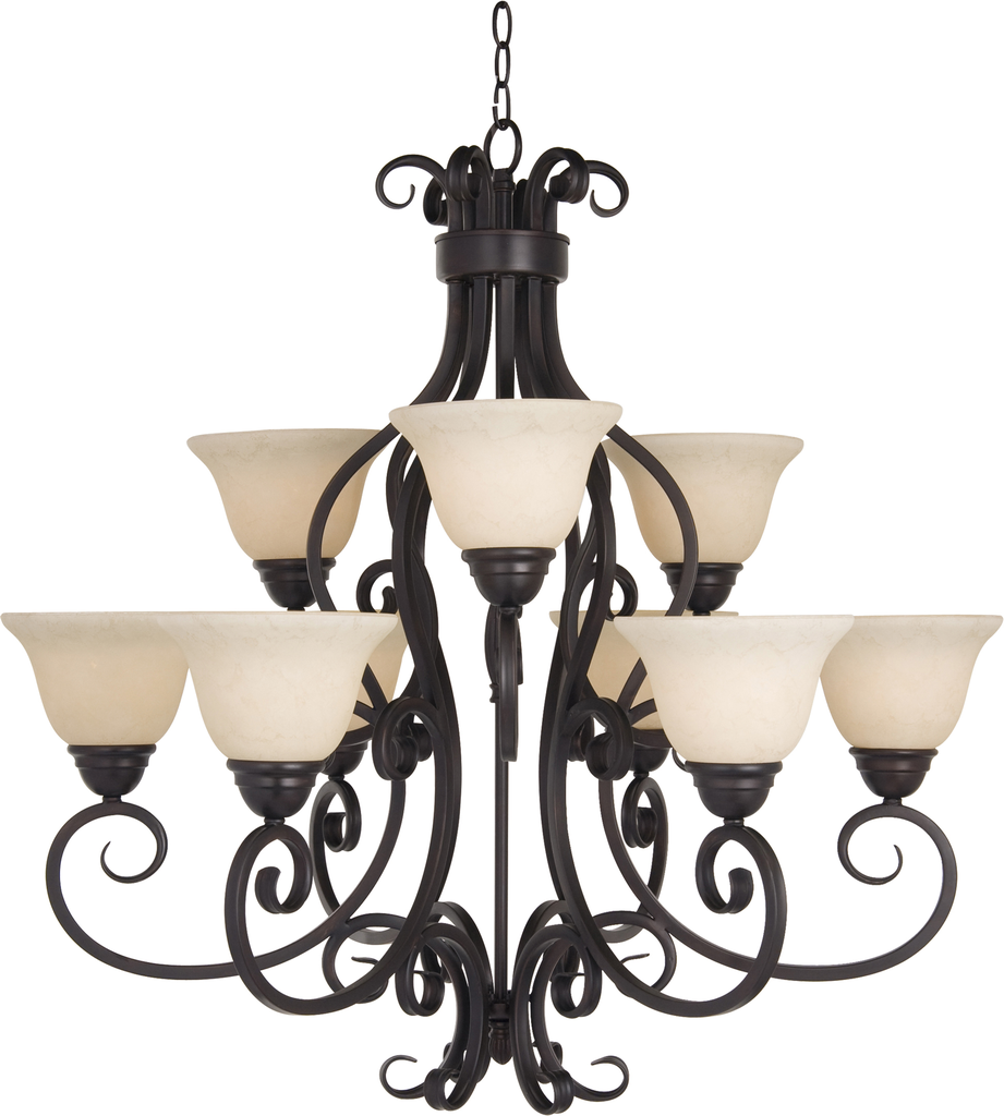 Product image for Manor 9 Light Chandelier - Oil Rubbed Bronze
