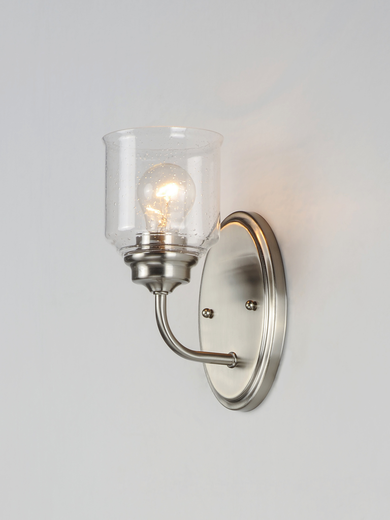 Acadia 1-Light Wall Sconce, Satin Nickel