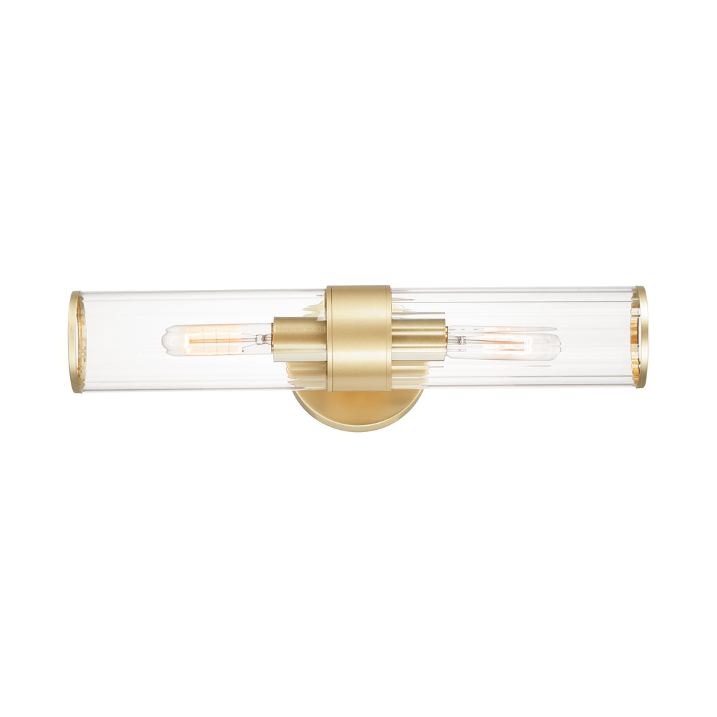 Product image for Crosby 2 Light Wall Sconce - Satin Brass