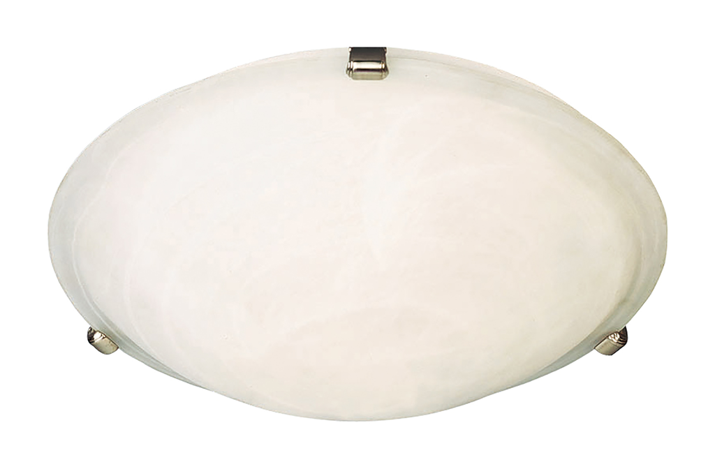 Product image for Malaga 3 Light Flush Mount - Satin Nickel w/ Marble Glass