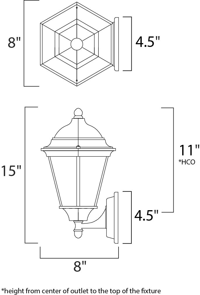 Westlake Cast 1-Light Outdoor Wall Lantern, Black