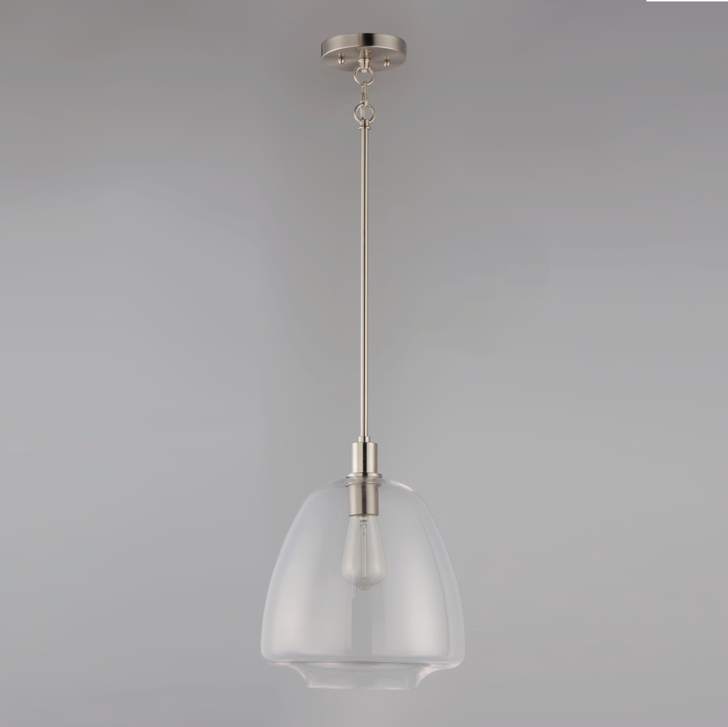 Babylon 1-Light Pendant, Satin Nickel