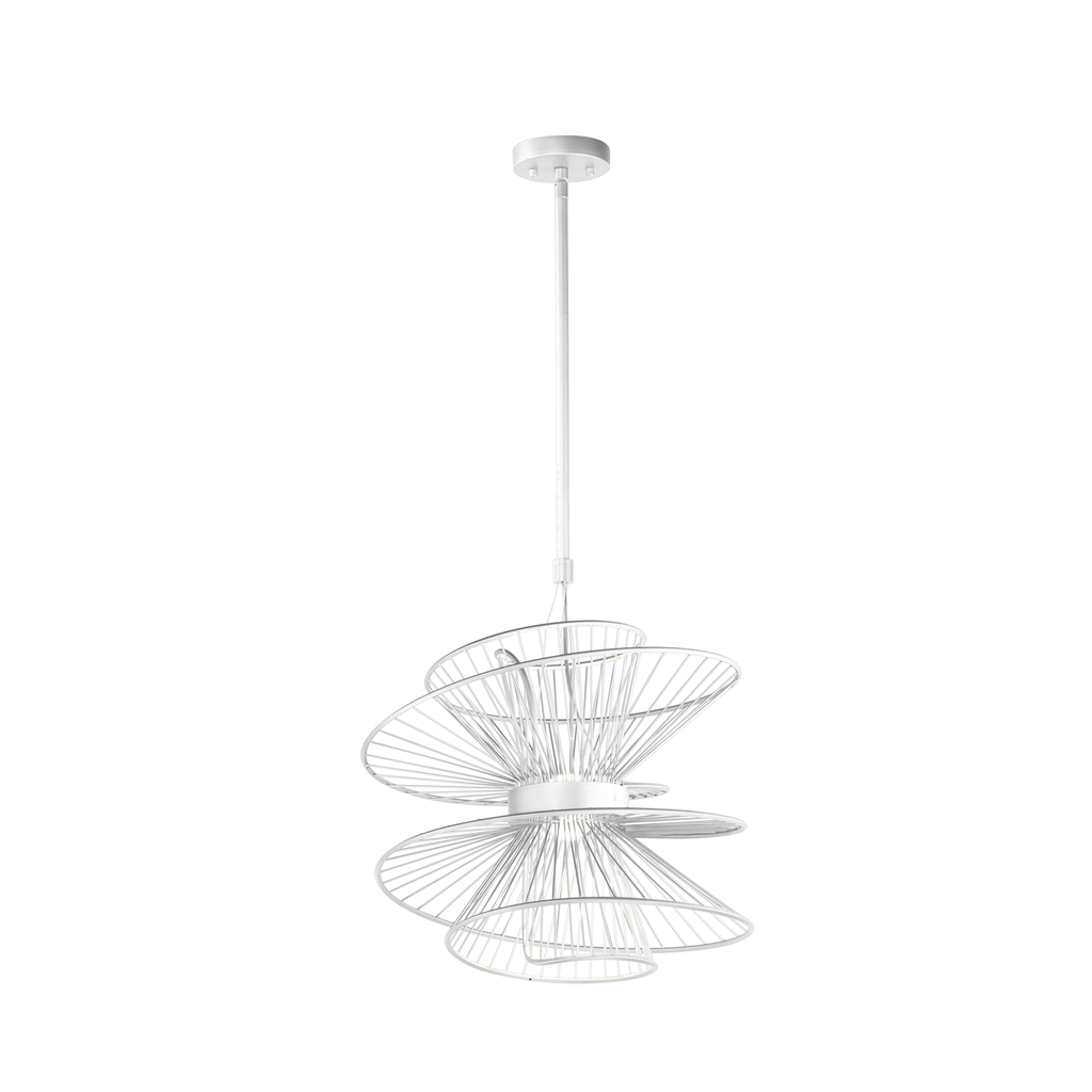 Product image for Zeta 22" LED Pendant - Matte White