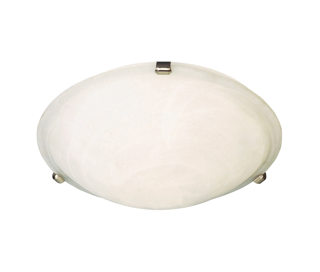 Product image for Malaga 2 Light Flush Mount - Satin Nickel w/ Marble Glass