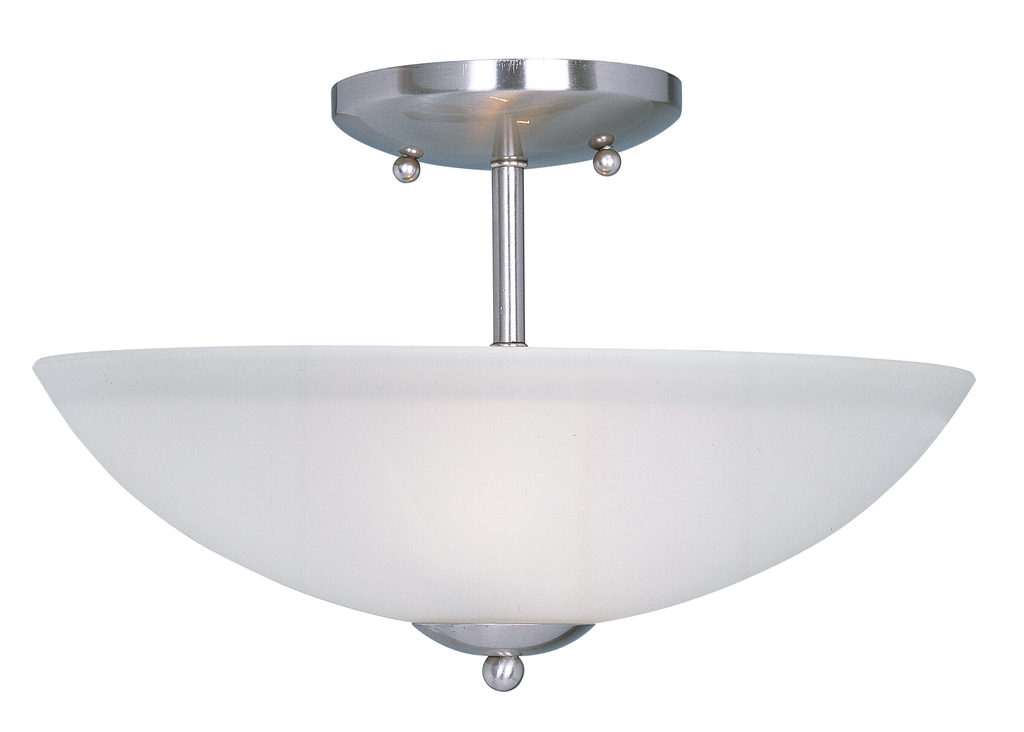 Mayer-DDS-Logan 2-Light Semi-Flush Mount, Satin Nickel-1