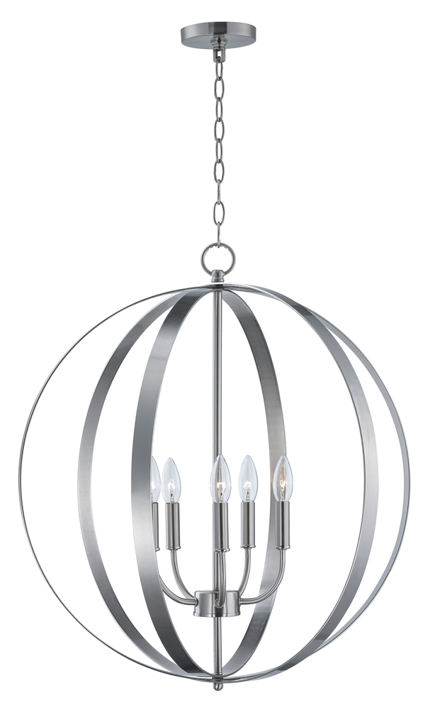 Product image for Provident 5 Light Chandelier - Satin Nickel