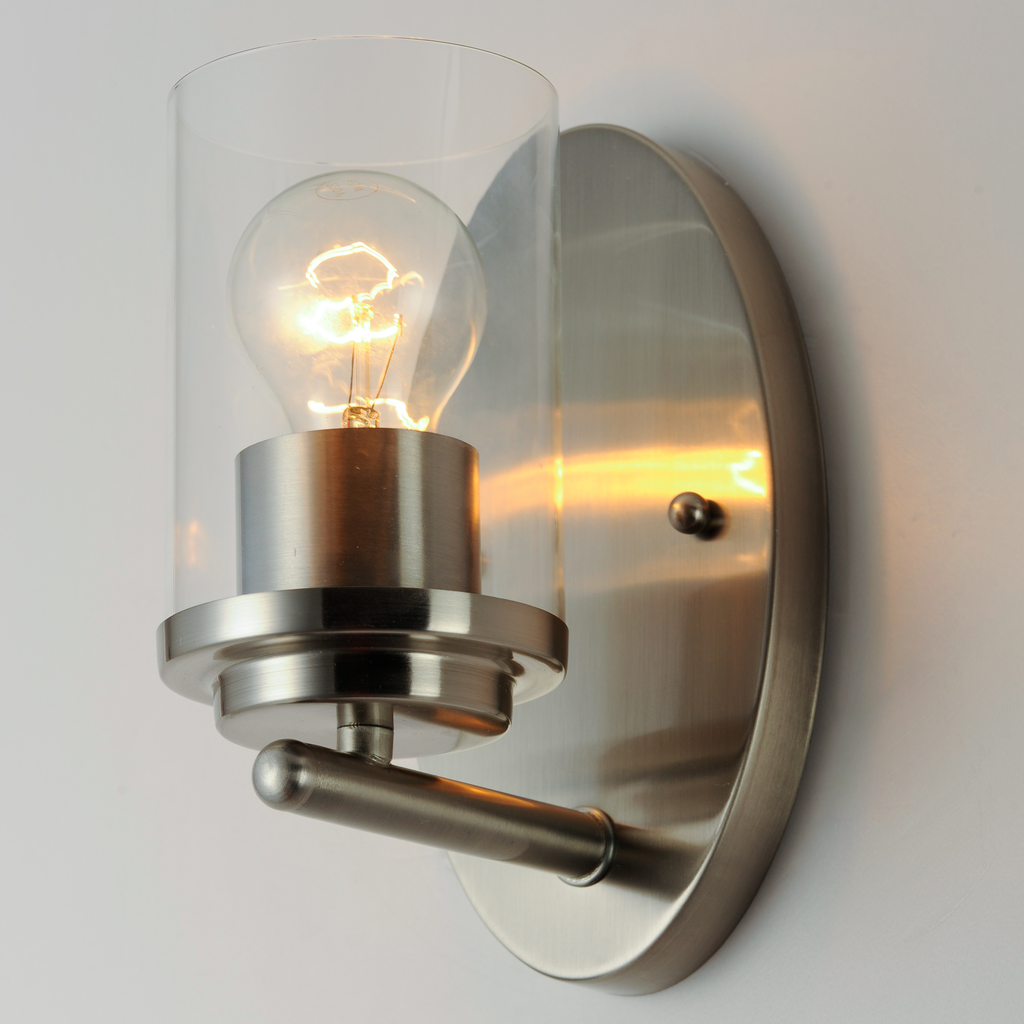 Corona 1-Light Wall Sconce, Satin Nickel