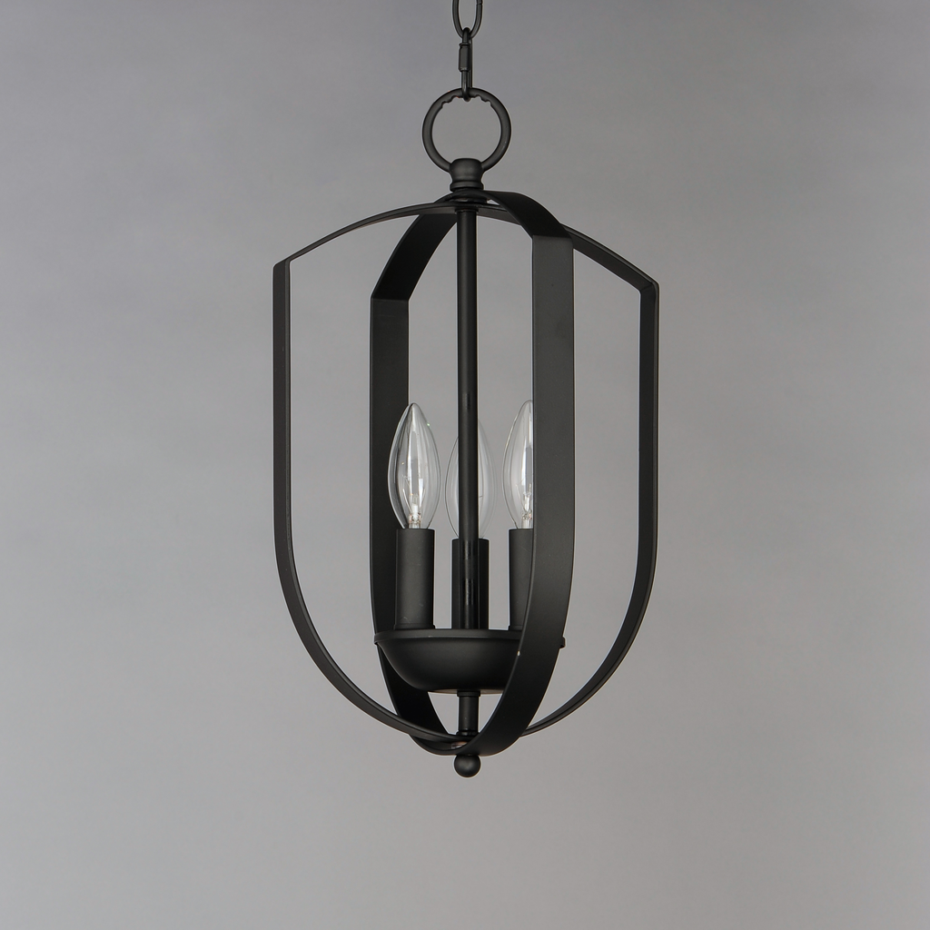 Provident 3-Light Chandelier, Black