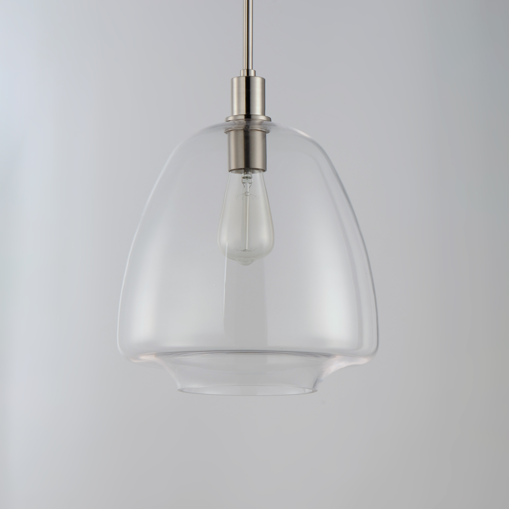 Babylon 1-Light Pendant, Satin Nickel