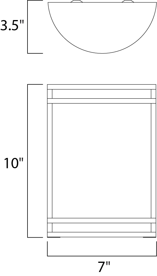 Linear LED Outdoor Wall Sconce, Bronze