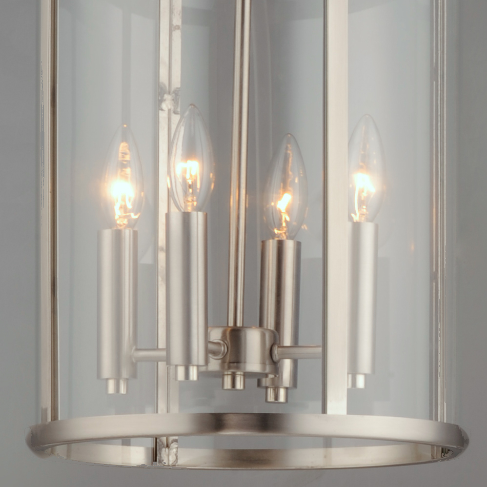 Sentinel 4-Light Pendant, Satin Nickel