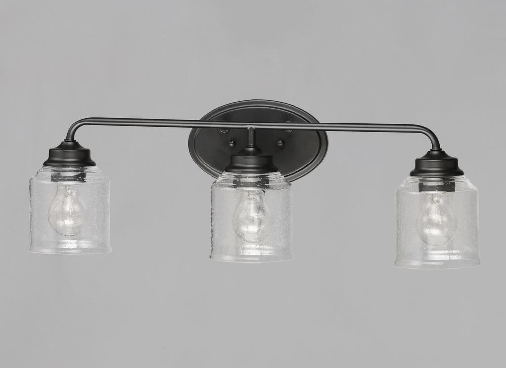 Acadia 3-Light Bath Vanity, Black