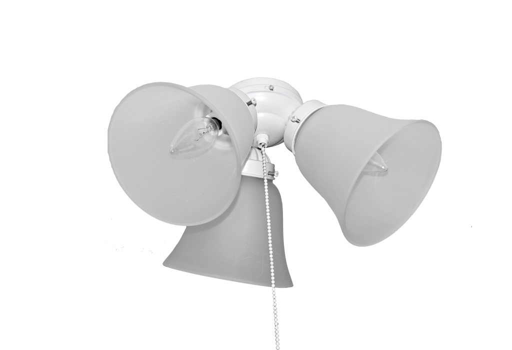 Product image for Basic-Max 3 Light Fan Light Kit - Matte White