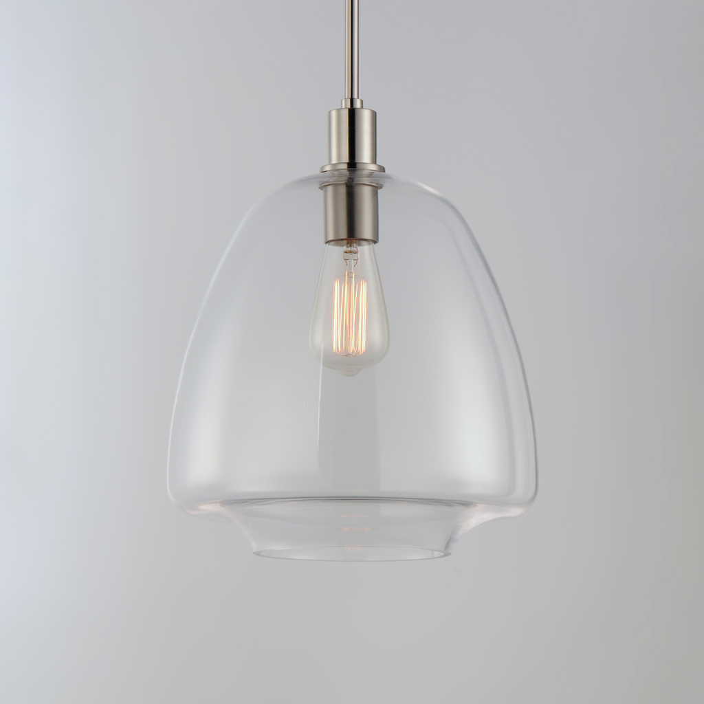 Babylon 1-Light Pendant, Satin Nickel