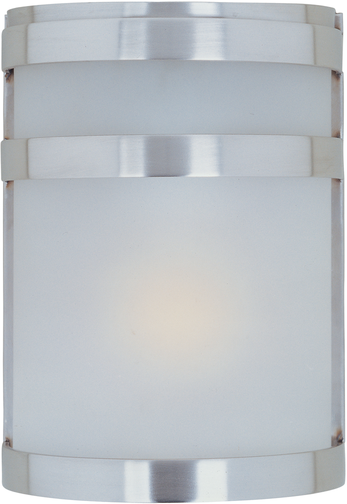 Product image for Arc 1 Light Small Wall Lantern - Stainless Steel
