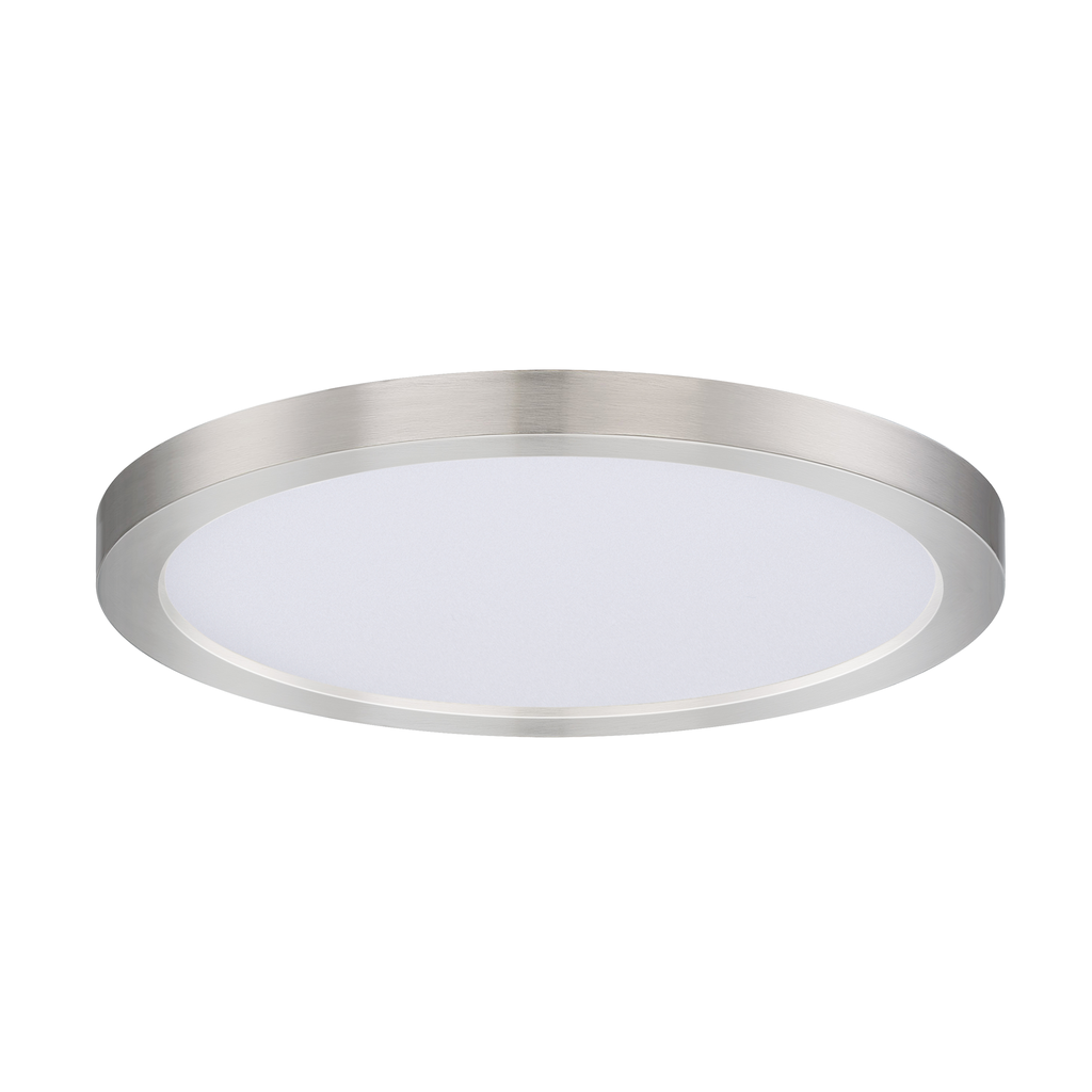 Product image for Chip 9" LED Flush Mount - Satin Nickel