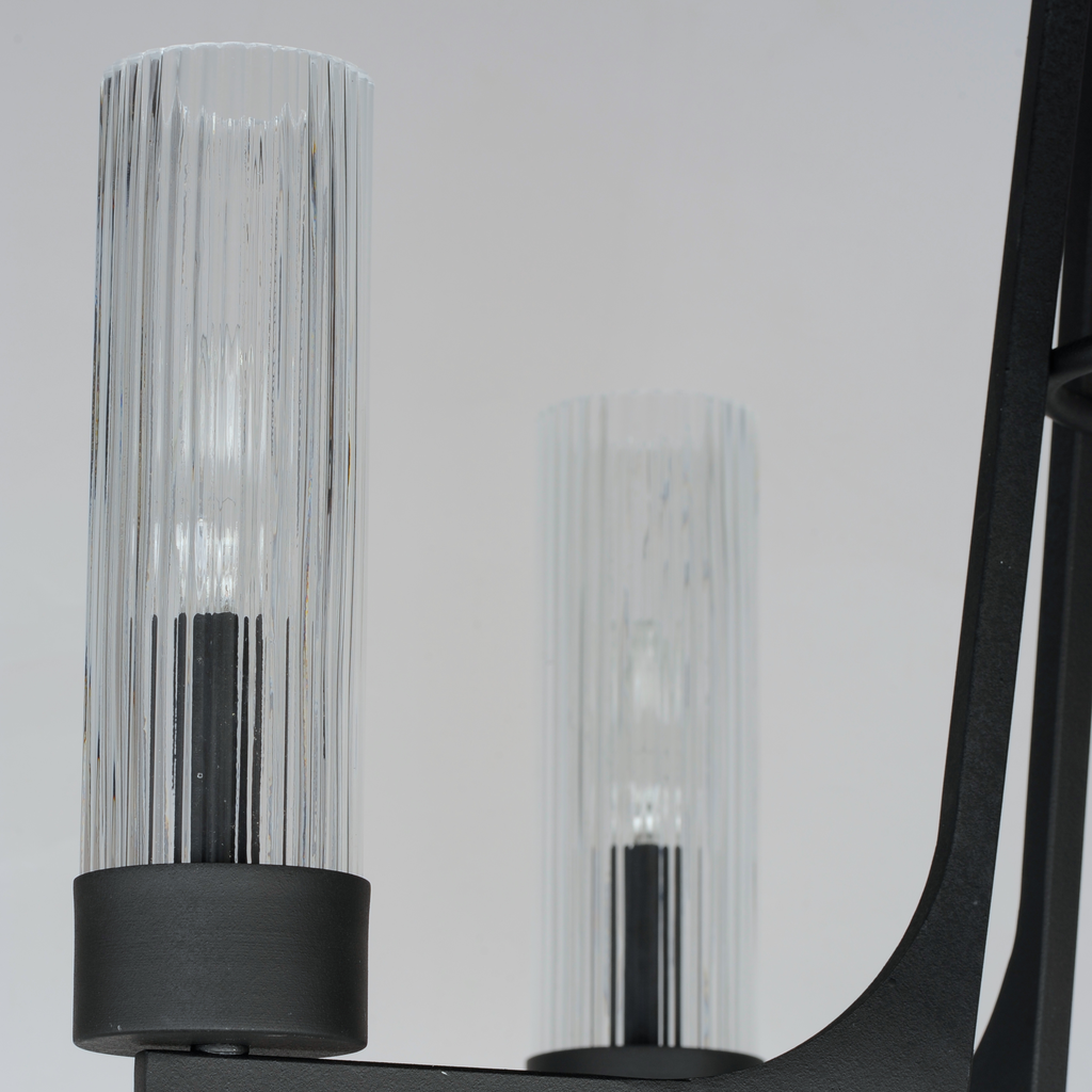 Delos 5-Light Chandelier, Anthracite