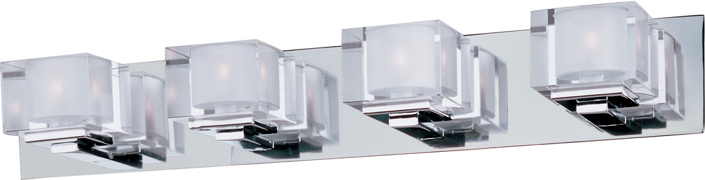 Product image for Cubic 4 Light Vanity - Polished Chrome
