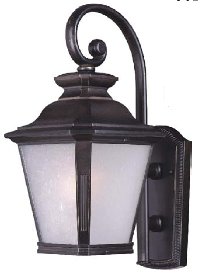 Product image for Knoxville 1 Light Medium Wall Lantern - Bronze w/ Frosted Seeded Glass