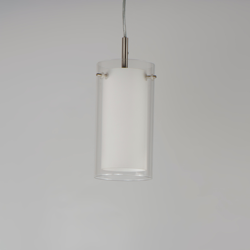 Duo 1-Light Mini Pendant, Satin Nickel