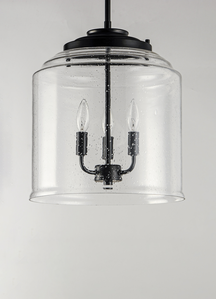 Acadia 3-Light Pendant, Black